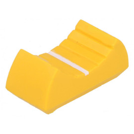 Dugme kliznog potenciometra 4mm žuto 24x11x10mm