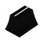 Dugme kliznog potenciometra 6mm crno 20x14x13mm