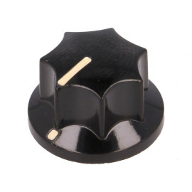 Dugme potenciometra 15/6mm bakelit; pokazivač