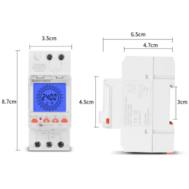 Timer digitalni 230V 30A za šinu 24-sata TM929BKL