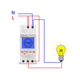 Timer digitalni 230V 30A za šinu 24-sata TM929BKL