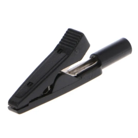 Krokodil štipaljka za bananu 2mm 10A 60V crna