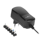 Pretvarač 230V/3-12VDC 1,5A s 6 univerzal. utikača