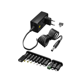 Pretvarač 230V/3-12VDC 1,5A s 11 univerza. utikača