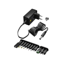 Pretvarač 230V/3-12VDC 1,5A s 11 univerza. utikača