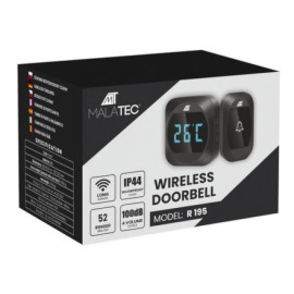 Zvono bežično s temp. 200m 230VAC IP44; Malatec