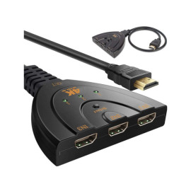 Razdjelnik 3x IN HDMI (Ž) na 1x OUT HDMI (M) 4K