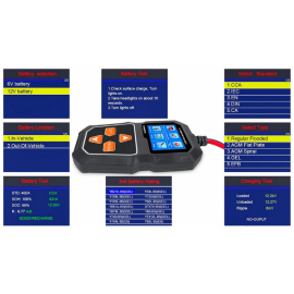 Tester akumulatora 6-12V 100-2000CCA Konnwei KW218