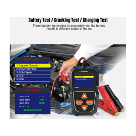 Tester akumulatora 6-12V 100-2000CCA Konnwei KW218