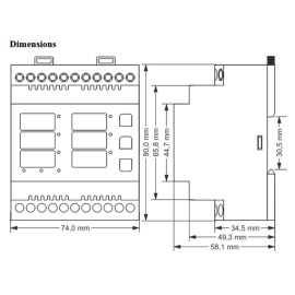 Voltmetar i ampermetar, Hz 3x230/410V 250A EM-250D