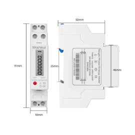 Mjerač potrošnje analogni kWh 230VAC 60A za šinu