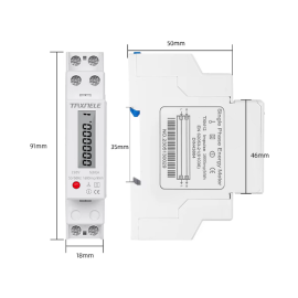 Mjerač potrošnje digitalni kWh 230VAC 60A za šinu