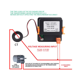 Voltmetar i ampermetar digitalni 50-500V 1-120A