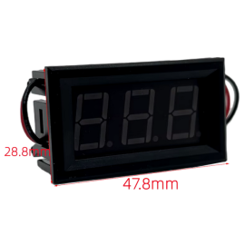Voltmetar digitalni; modul 70-500VAC crveni