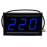 Voltmetar digitalni; modul 70-500VAC plavi