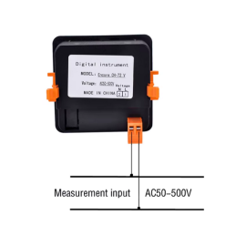 Voltmetar digitalni 50-500V crveni; 72x72x32mm