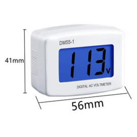 Digitalni voltmetar za šuko utičnicu; 80-300VAC