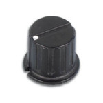 Dugme potenciometra 24,5/6mm plastično crno