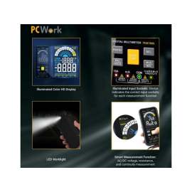 Digitalni multimetar PCWork SMART PCW03A; True RMS