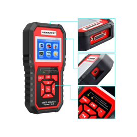 Tester akumulat. 6-12V i OBD2 skener Konnwei KW870