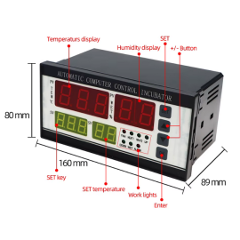 Inkubator za jaja 0-99,9°C 230VAC 3 kanala XM-18