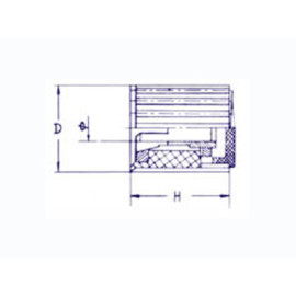 Dugme potenciometra 20/6mm plastično crno - - - - 