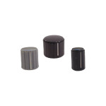Dugme potenciometra 20/6mm plastično crno - - - - 