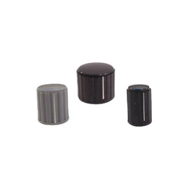 Dugme potenciometra 14/6mm plastično crno - - - - 