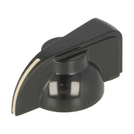 Dugme potenciometra 32/6mm plastično crno-kazaljka