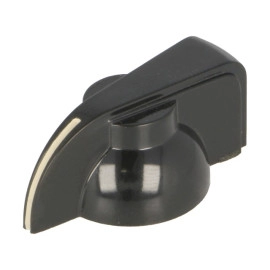 Dugme potenciometra 32/6mm plastično crno-kazaljka
