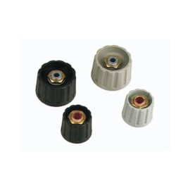Dugme potenciometra 45/6mm plastično crno- - - - -