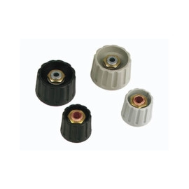 Dugme potenciometra 45/6mm plastično crno- - - - -