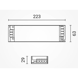 Napajanje 230VAC/12VDC 300W 25A za LED traku IP20