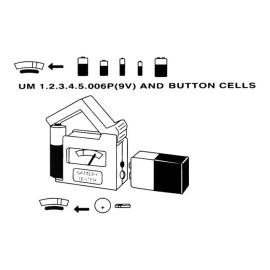 Tester baterija univerzalni AA/AAA/C/D/N/9V