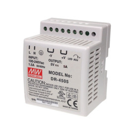 Napajanje 230VAC/5VDC 25W 5A DR4505 za šinu- - - -