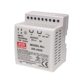 Napajanje 230VAC/5VDC 25W 5A DR4505 za šinu- - - -