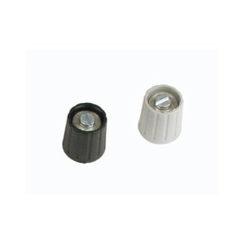 Dugme potenciometra 15/6mm plastično crno- - - - 