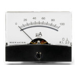 Instrument A-metar 100uA DC 60x45mm osv.