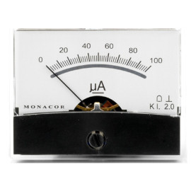 Instrument A-metar 100uA DC 60x45mm osv.