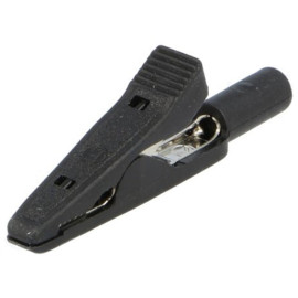 Krokodil za bananu 2mm 15A 60V crni Hirschmann