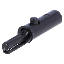 Krokodilka za bananu 4mm 60V 3A; crna