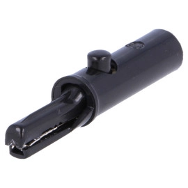 Krokodilka za bananu 2mm 60V 3A; crna