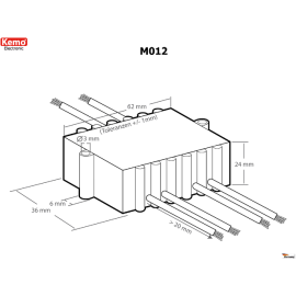 Modul dimer 110-240VAC 1200/600W M012 Kemo
