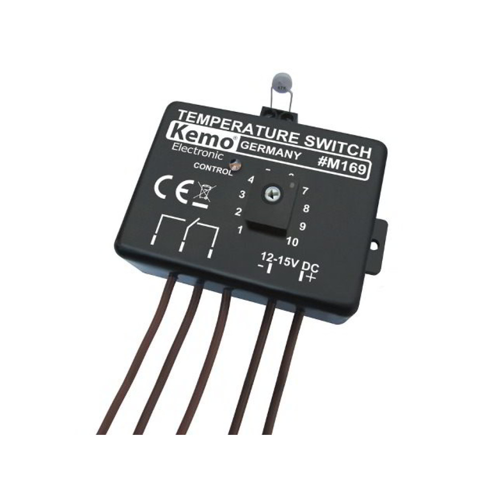 Modul termostat 0-100°C 5A 12V M169 Kemo - - - - - Modul termostat 0-100°C 5A 12V M169 Kemo - - - - -