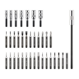 Odvijač set s 37 nastavaka; krom-vanadium čelik