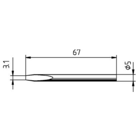 Vrh za lemilicu Ersa 30S 3,1mm 0032KD