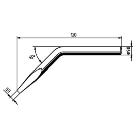 Vrh za lemilicu Ersa 150S 5,3mm kutni 0152JD