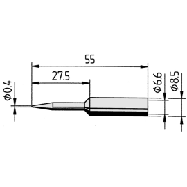 Vrh za lemnu stanicu Ersa 0,4mm 0832UD