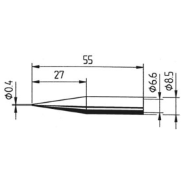 Vrh za lemnu stanicu Ersa 0,4mm 0842UD