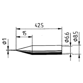 Vrh za lemnu stanicu Ersa 1mm 0842BD